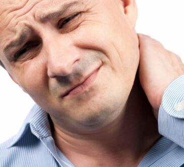 Aches and pains in the neck are symptoms of spinal osteochondrosis